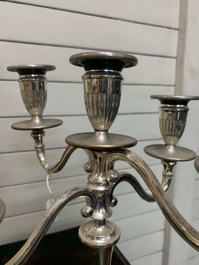 Candelabros vintage para 5 velas, 5 unidades disponíveis
