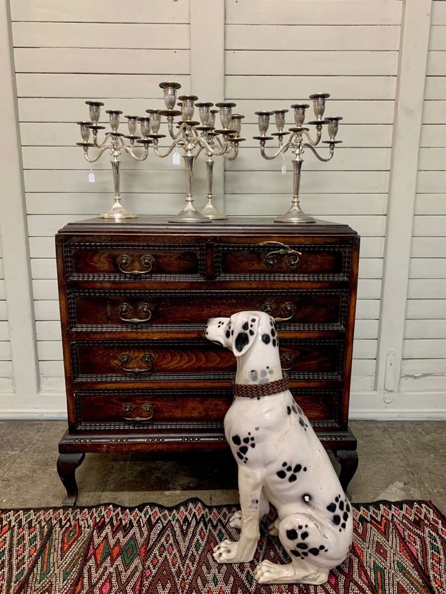 Candelabros vintage para 5 velas, 5 unidades disponíveis