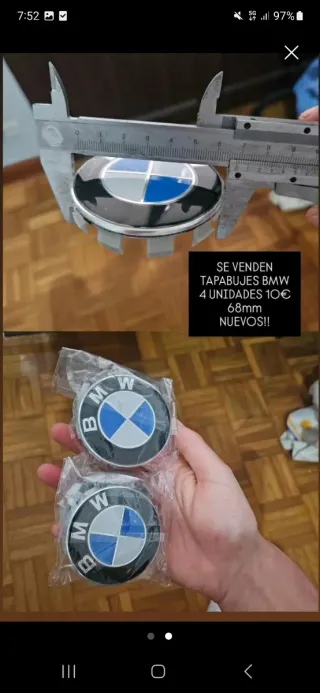 Tapabujes llantas BMW