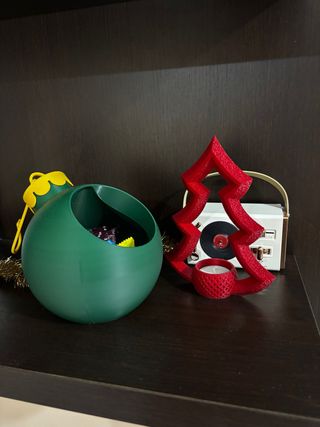 Palle natalizie porta caramelle - stampa 3D