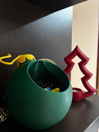 Palle natalizie porta caramelle - stampa 3D