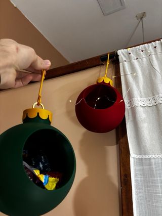 Palle natalizie porta caramelle - stampa 3D