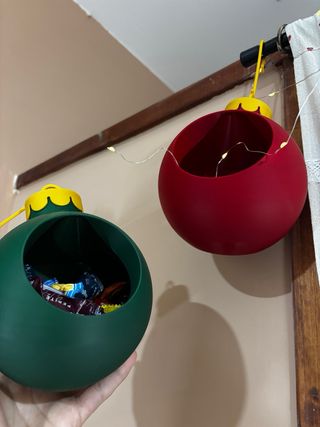 Palle natalizie porta caramelle - stampa 3D