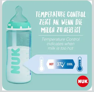 NUK First Choice+ Biberón anticólicos 330 ml 0-6 m