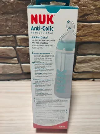NUK First Choice+ Biberón anticólicos 330 ml 0-6 m