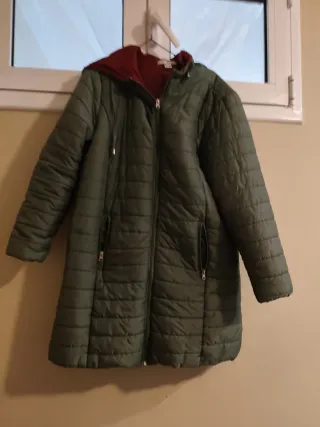 Parka larga verde