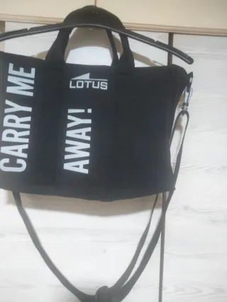 Bolso bandolera Lotus negro Unisex