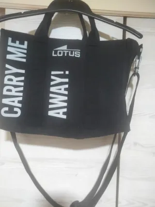 Bolso bandolera Lotus negro Unisex