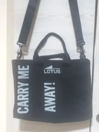 Bolso bandolera Lotus negro Unisex