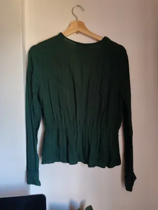 Blusa verde Stradivarius Talla L