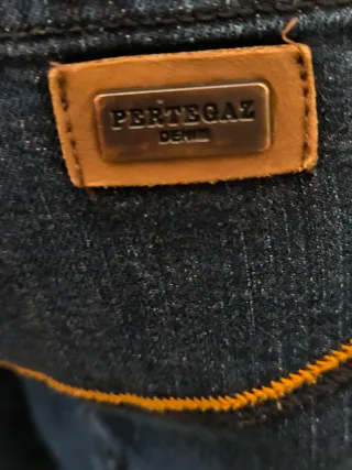 Pantalón vaquero Pertegaz Talla 46 Azul Marino