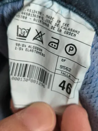 Pantalón vaquero Pertegaz Talla 46 Azul Marino