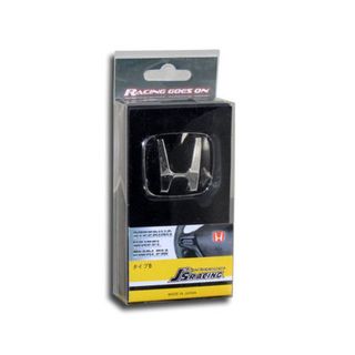 EMBLEMA HONDA VOLANTE NEGRO 49x40mm