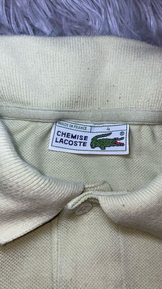 Polo Lacoste Beige Talla 4