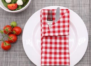 Servilletas algodón cuadros - Tovallons cotó 100%