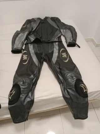 Traje para moto o mono completo de 2 piezas