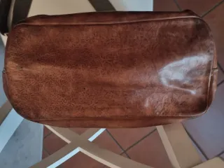 Borsa in pelle marrone