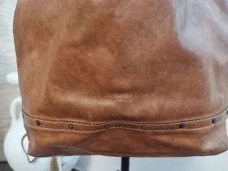 Borsa in pelle marrone