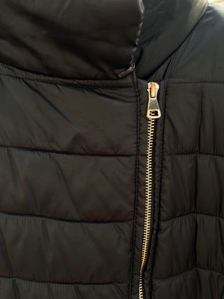 Chaquetón negro largo talla L