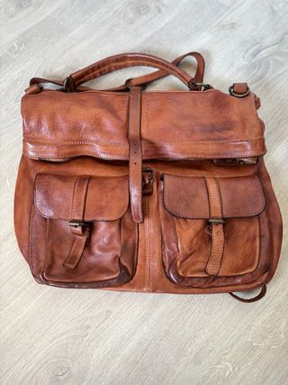 Bolso Piel Convertible Mochila Unisex