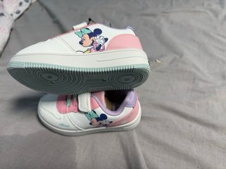 Zapatillas de Niña Minnie Mouse Rosa y Blanco no25