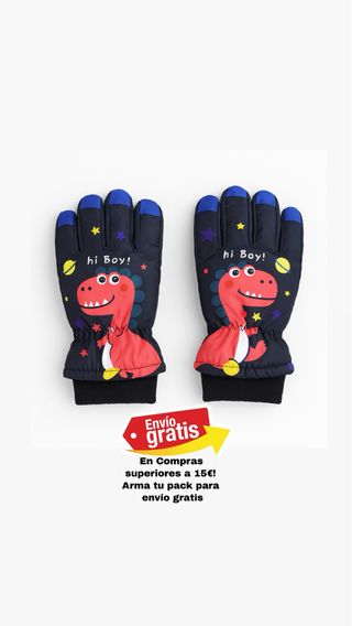 Guantes dinosaurio niño 9-11 años