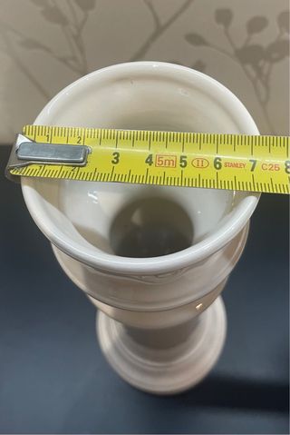 Portavelas cerámico artesanal VB ( Vilamarxant)