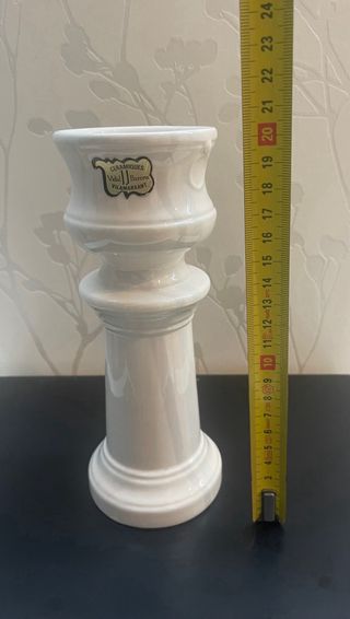 Portavelas cerámico artesanal VB ( Vilamarxant)