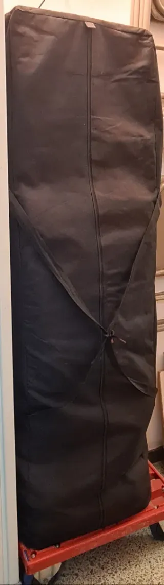 Carpa 3x6m Negra con Paredes y Puerta