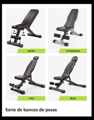 Banco pesas PRO-MAX. Para cargas exigentes (400Kg)