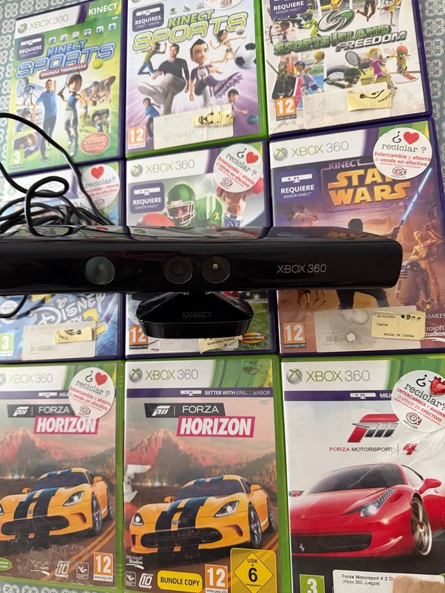 Kinect Xbox 360 + Pack Juegos Kinect