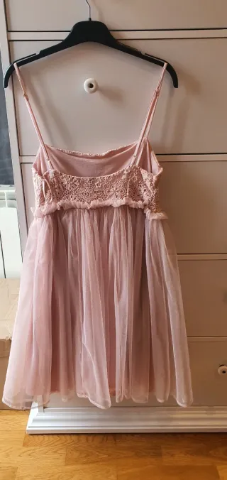 Vestido de fiesta tul rosa