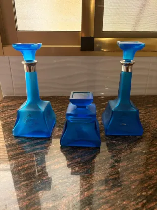 Set 3 Accesorios Tocador Azul