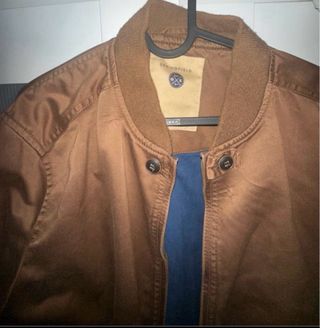 Chaqueta Springfield efecto piel marrón