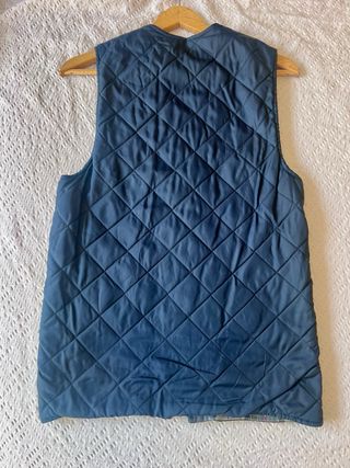 Chaleco Barbour acolchado forro tartán