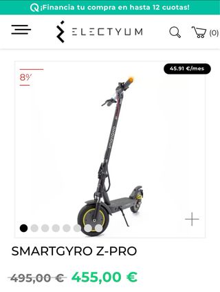 Patinete Smartgyro Ziro Pro en perfecto estado