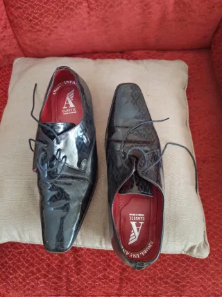 Zapatos Angel Infantes Negros Charol