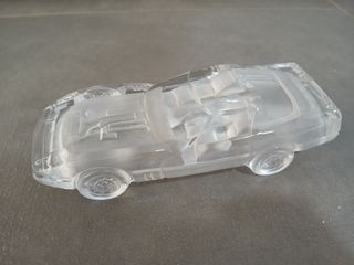 Corvette Fermacarte Vetro Cristallo