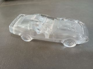 Corvette Fermacarte Vetro Cristallo