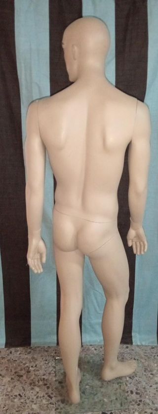 Maniquí Masculino con Peluca y Bases