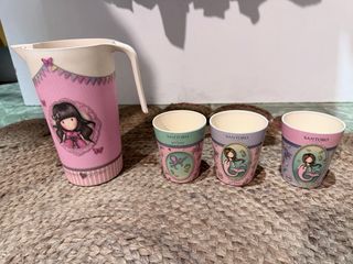 Jarra y vasos Santoro Gorjuss recina