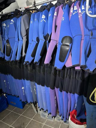 Neopreno Barranquismo Azul y Negro