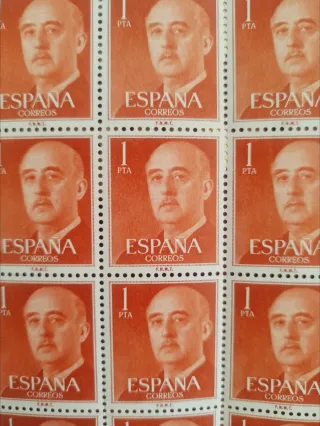 100 Sellos Correos 1 Peseta España