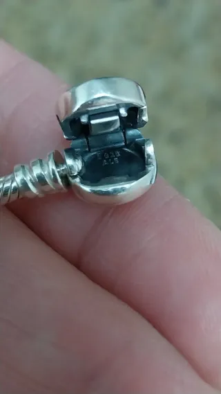 Pulsera Pandora con Charm Búho Azul 19 cm.