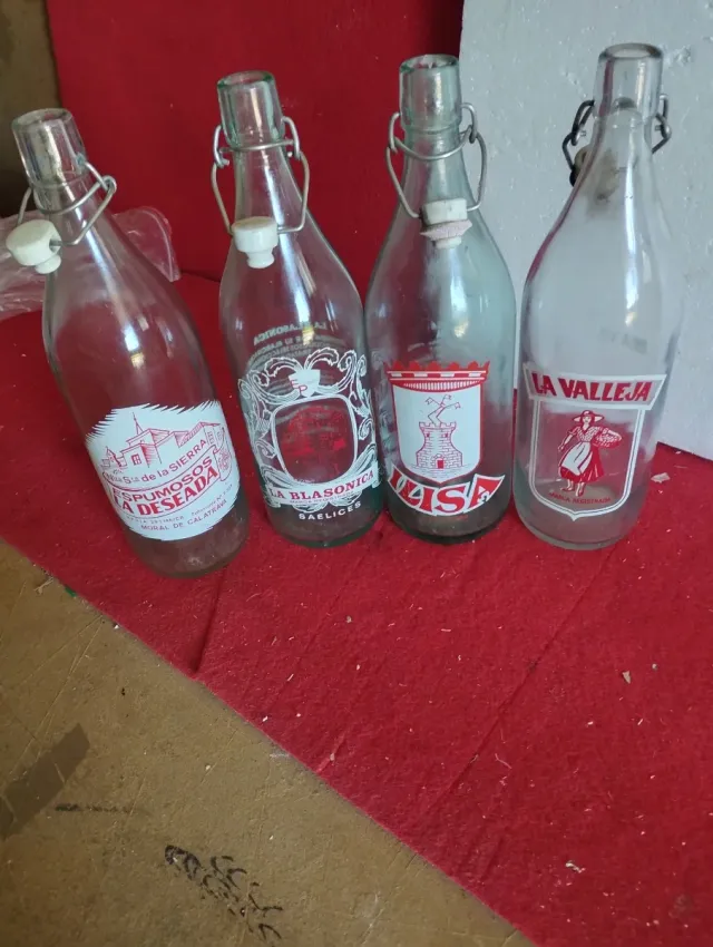 4 Botellas Gaseosas Antiguas