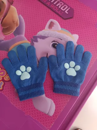 Guantes Patrulla Canina niño.Tengo el gorro tambie