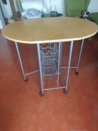 Mesa auxiliar cocina extensible