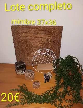 Lote completo mimbre