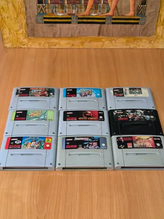 Lote 9 Juegos Super Nintendo SNES