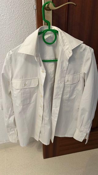 Camisa blanca manga larga